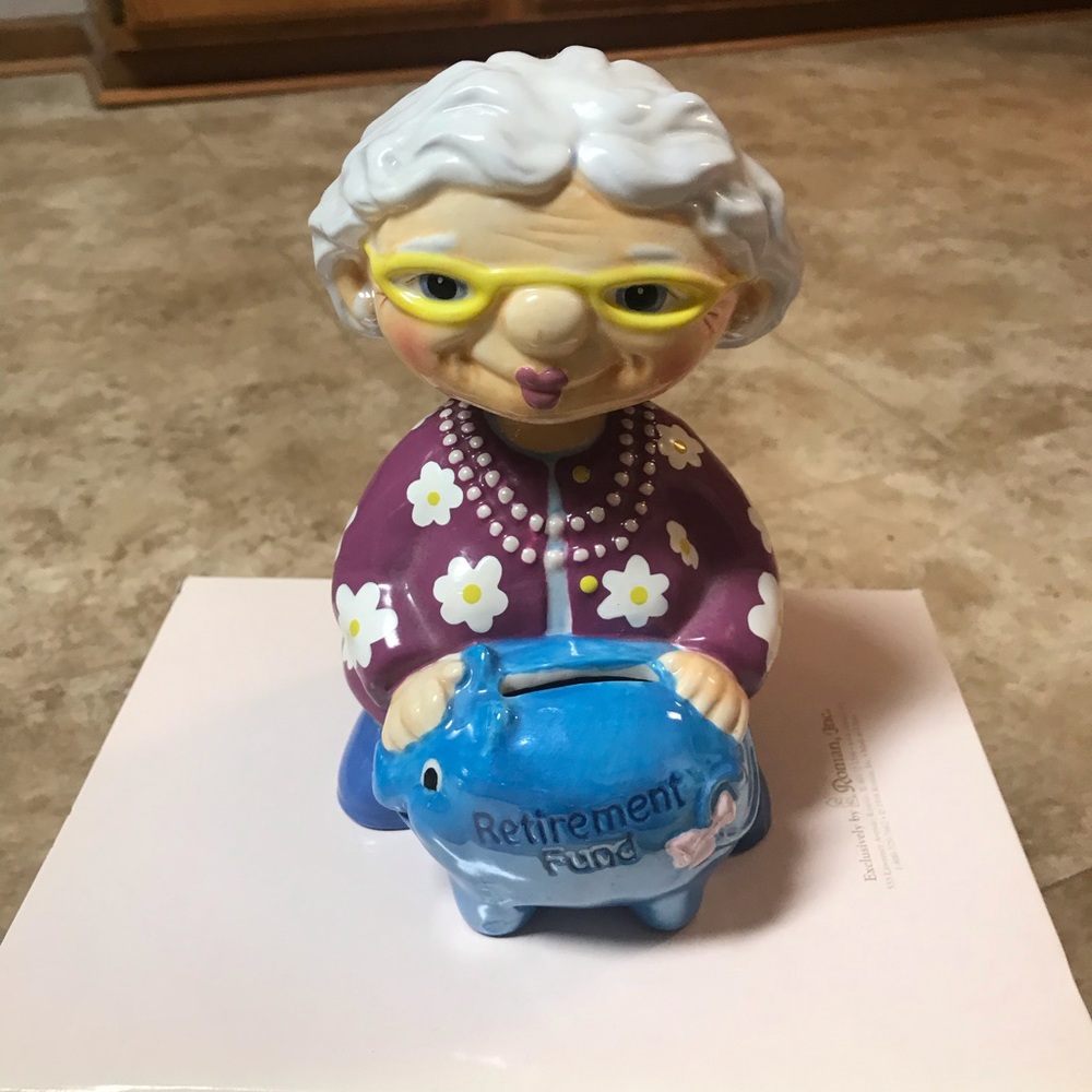 NEW! Retirement Bobblehead Bank